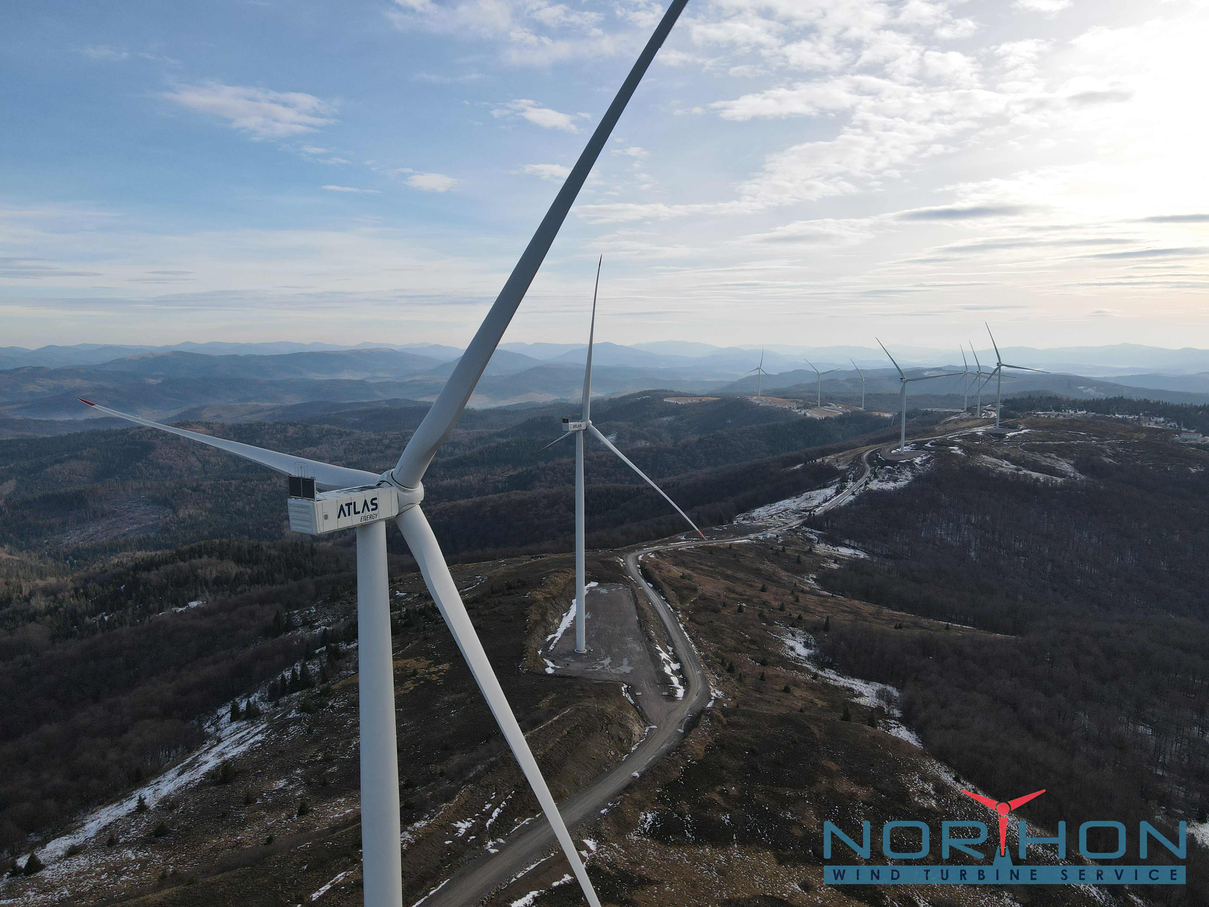 Turbiny Nordex Delta 4K podczas projektu Maintenance Type 1 w Ukrainie